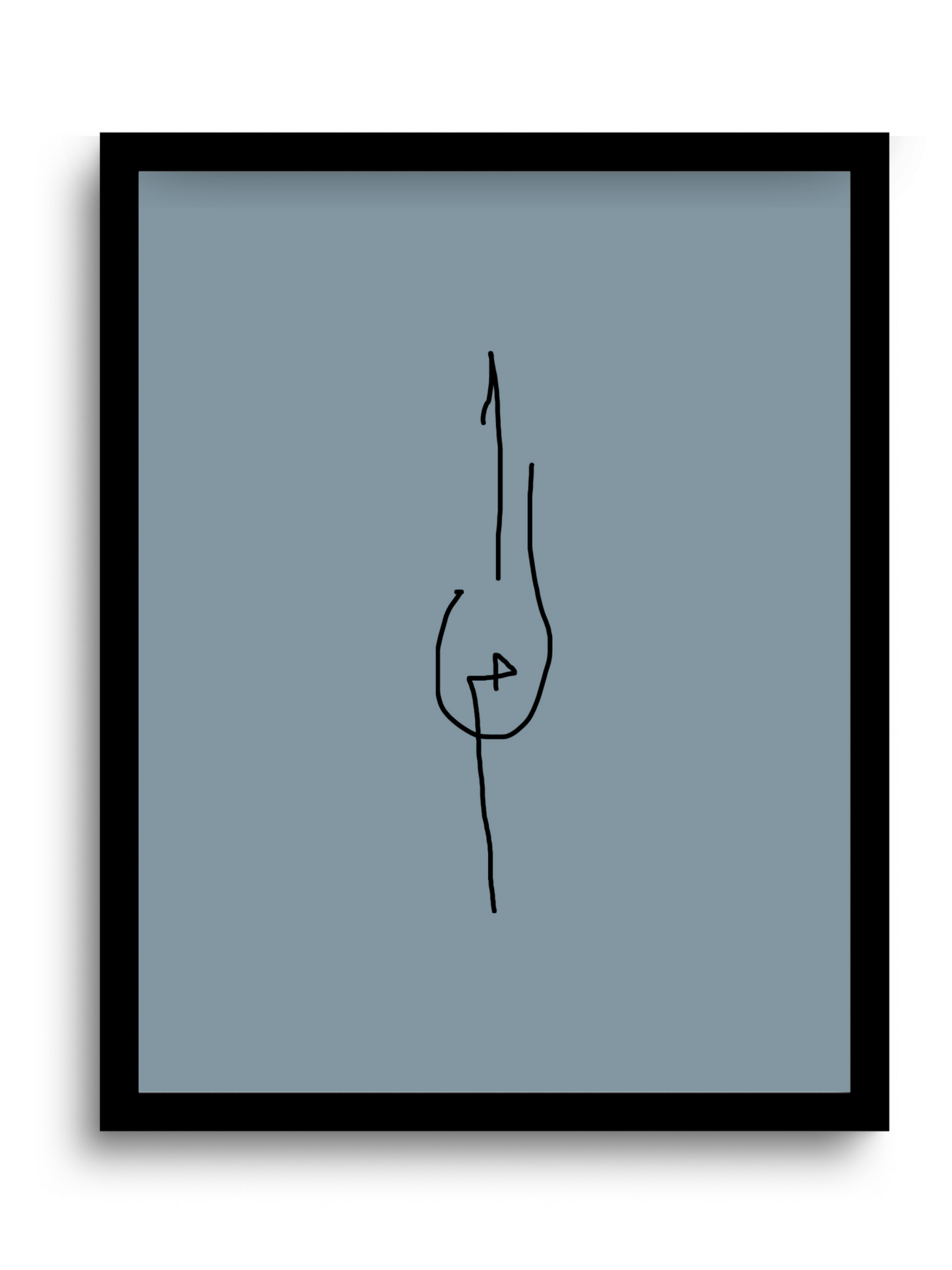 Divine Attributes | Alif laam meem | Arabic Calligraphy | Blue