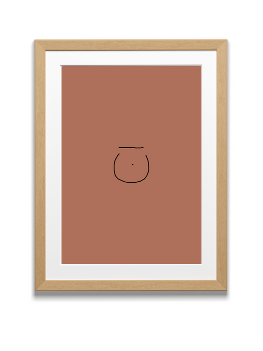 Divine Attributes | Noon | Arabic Calligraphy | Orange