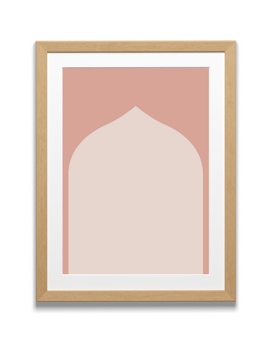Islamic Arch | Wall art | Pink
