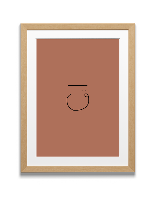 Divine Attributes | Qaf | Arabic Calligraphy | Orange