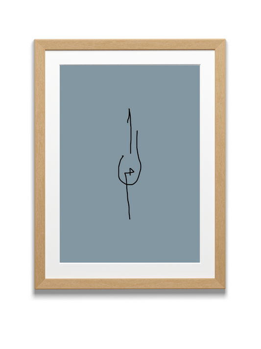 Divine Attributes | Alif laam meem | Arabic Calligraphy | Blue