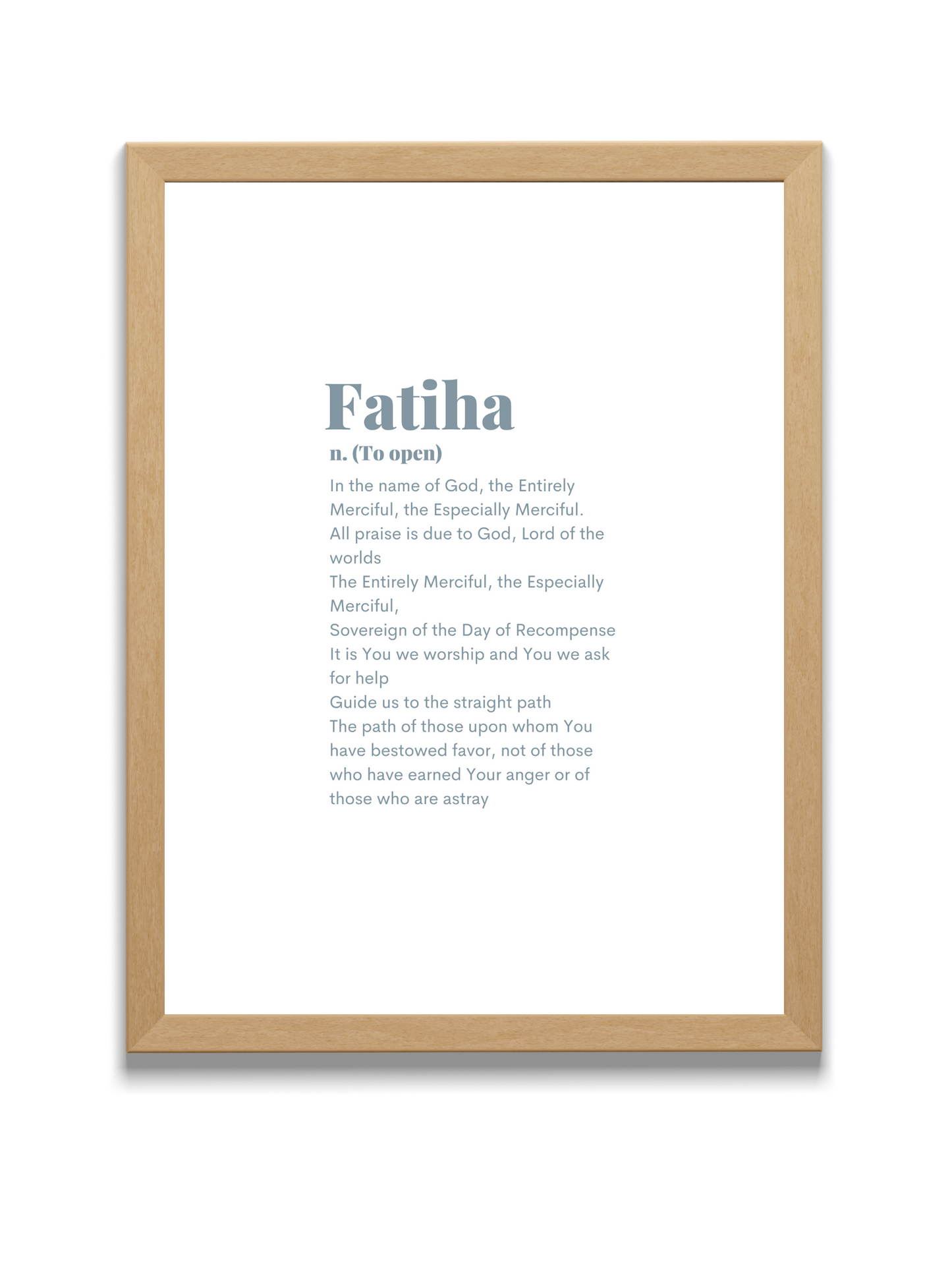 Fatiha | 1:1 Quran | English Translation | Blue
