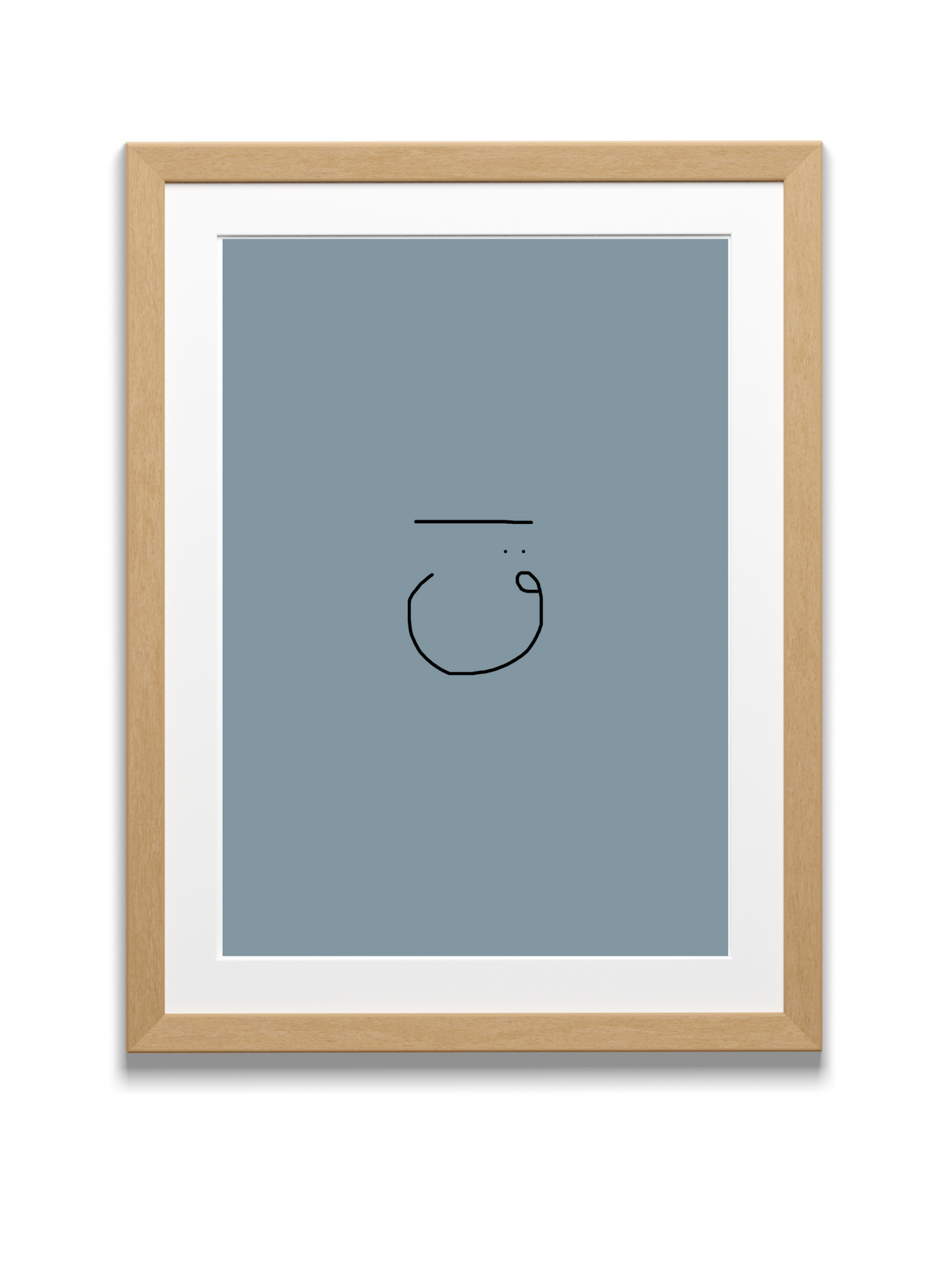 Divine Attributes | Qaf | Arabic Calligraphy | Blue
