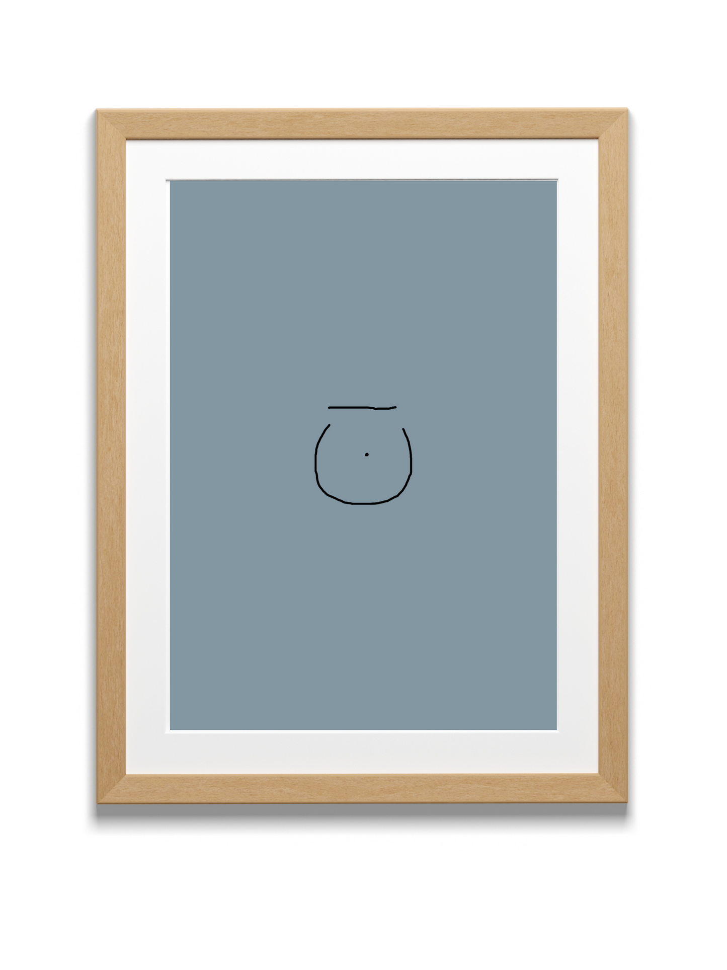 Divine Attributes | Noon | Arabic Calligraphy | Blue