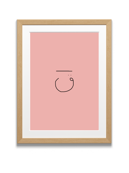 Divine Attributes | Qaf | Arabic Calligraphy | Pink