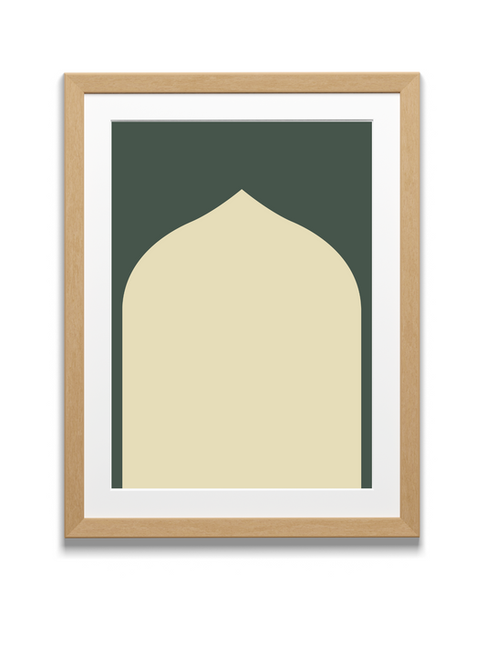 Islamic Arch | Wall art | Green