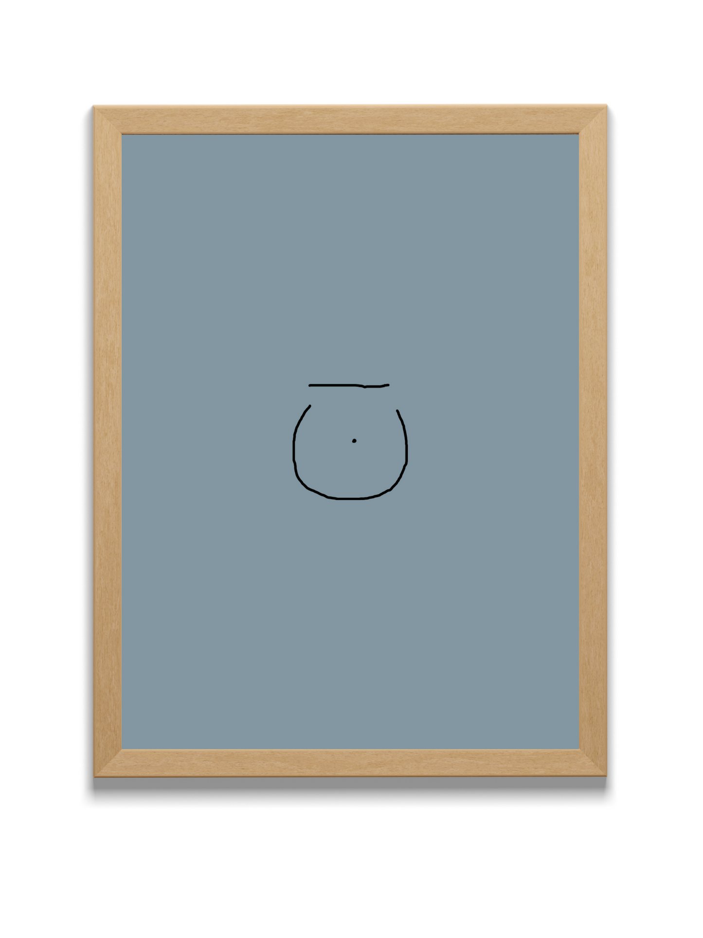 Divine Attributes | Noon | Arabic Calligraphy | Blue