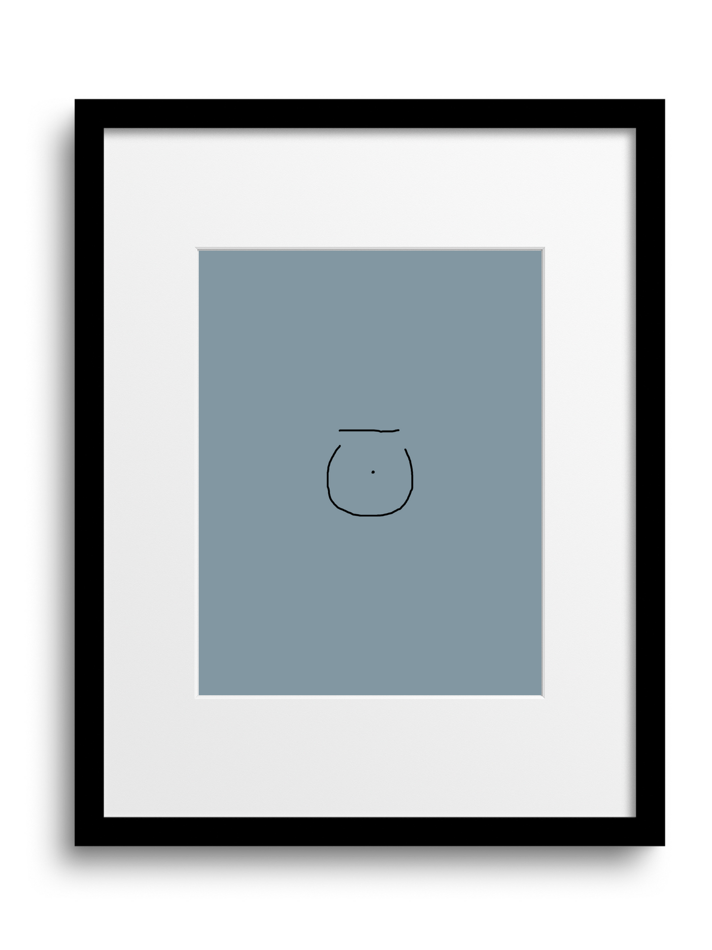 Divine Attributes | Noon | Arabic Calligraphy | Blue
