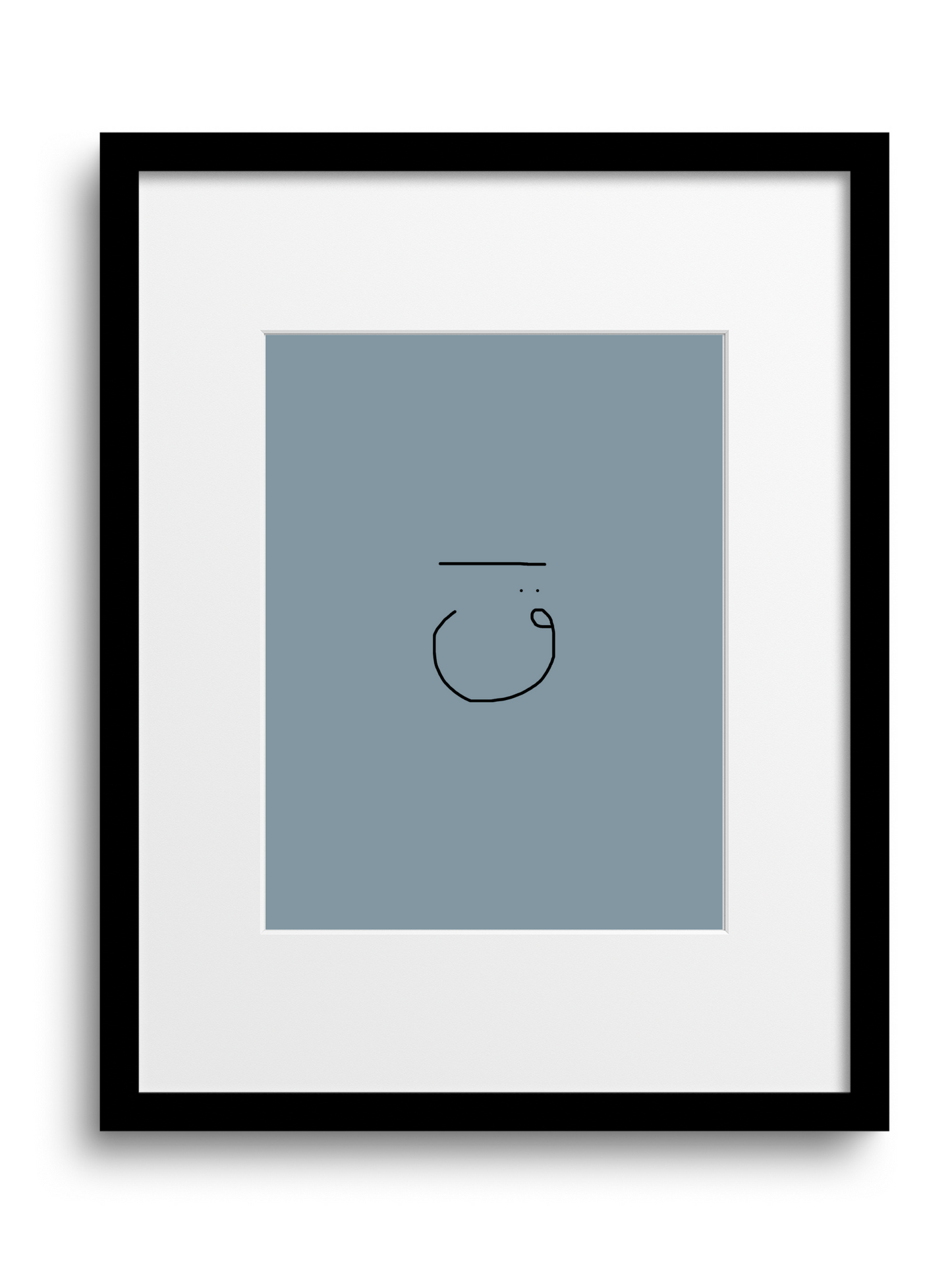 Divine Attributes | Qaf | Arabic Calligraphy | Blue