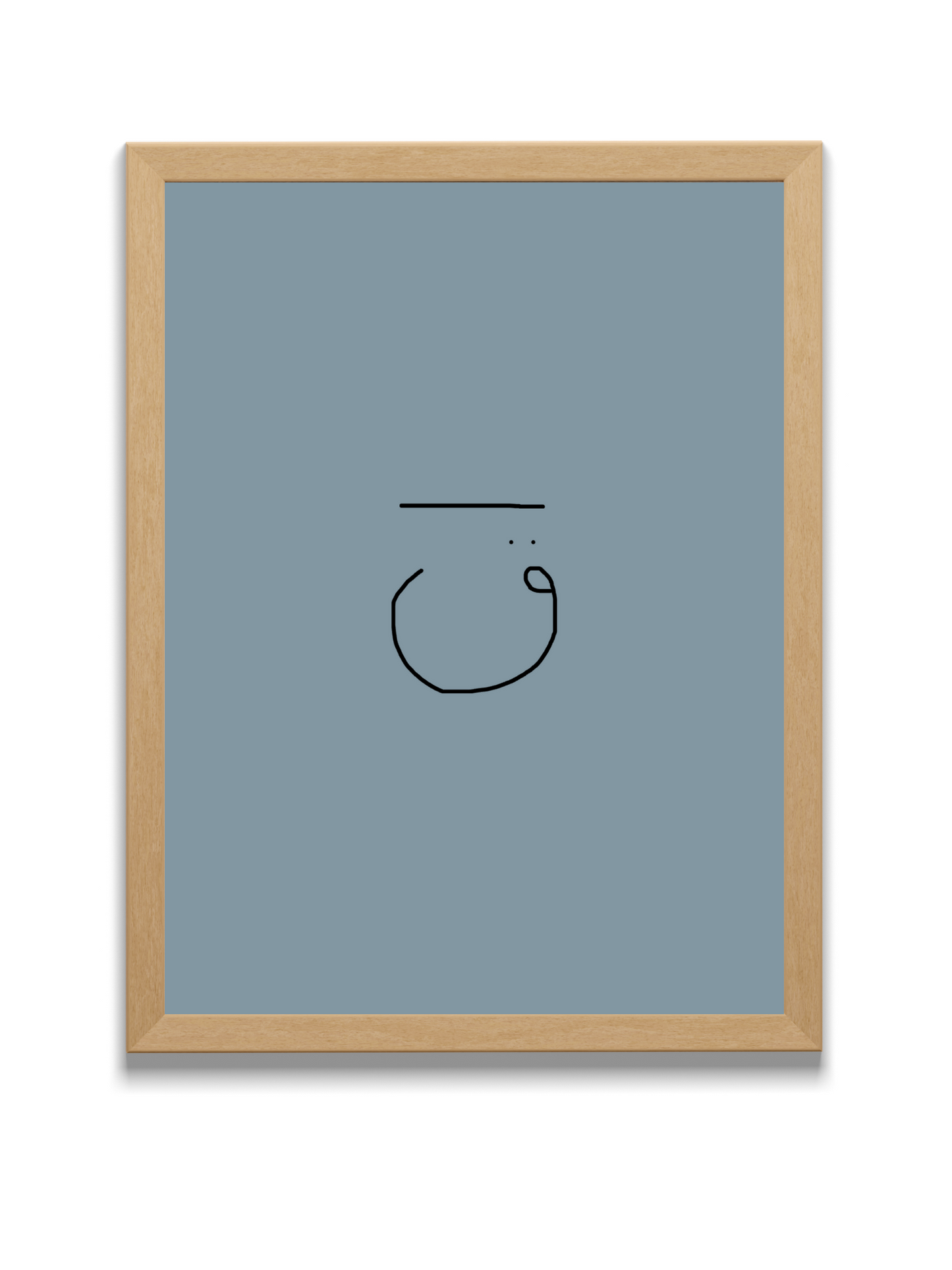 Divine Attributes | Qaf | Arabic Calligraphy | Blue