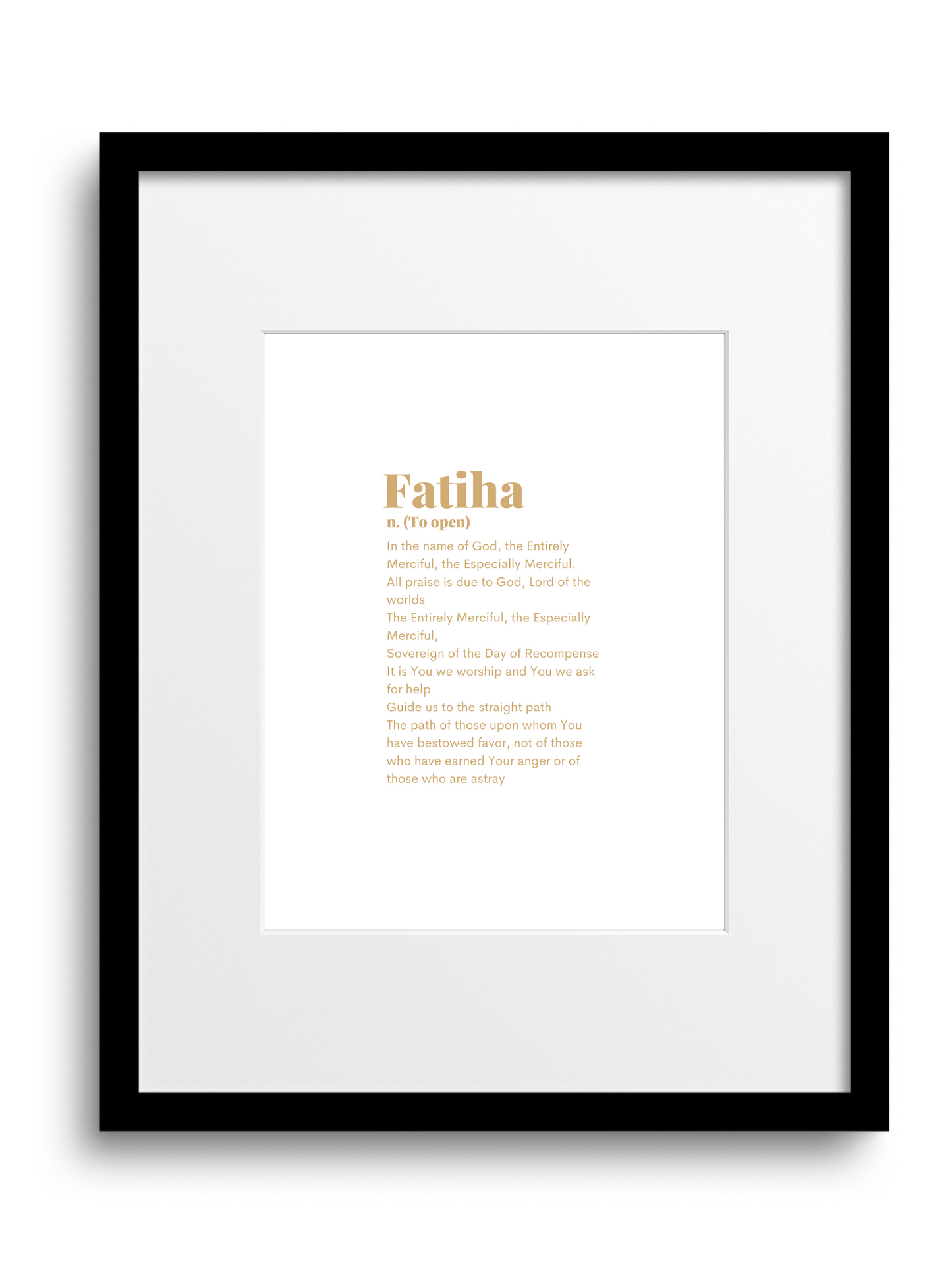 Fatiha | 1:1 Quran | English Translation | White