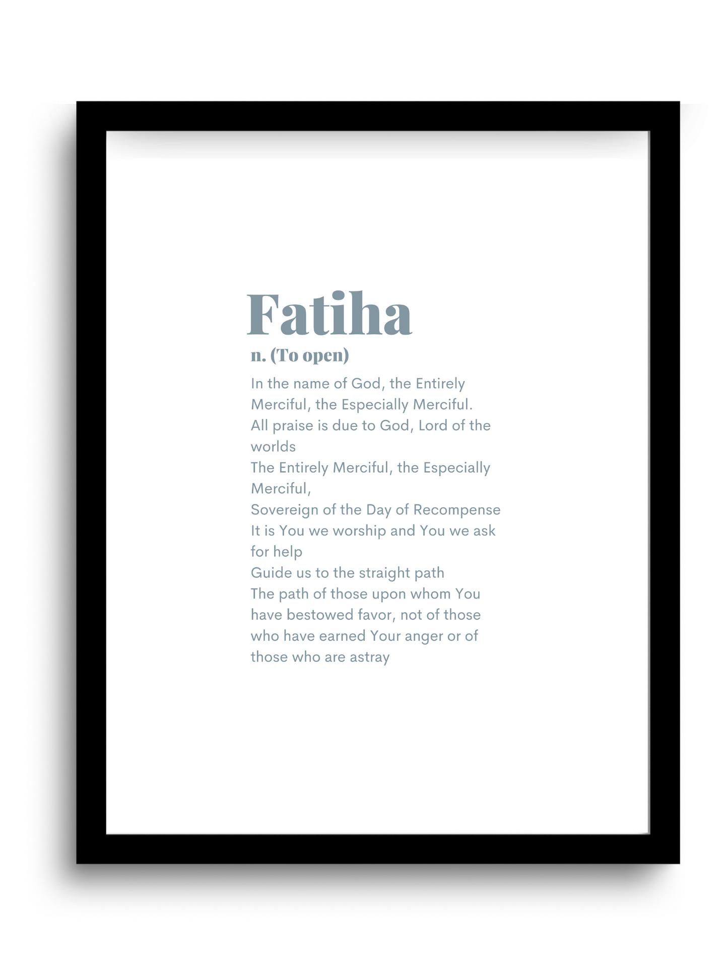 Fatiha | 1:1 Quran | English Translation | Blue