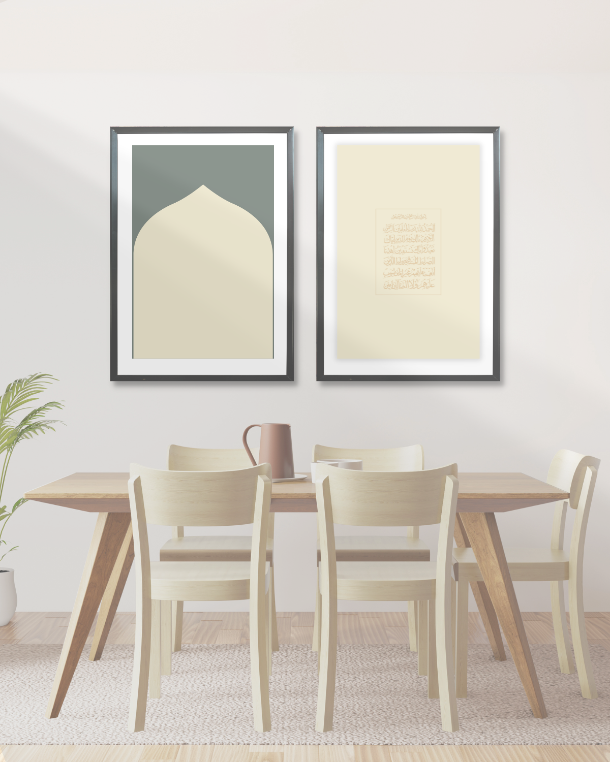 Islamic Arch | Wall art | Green