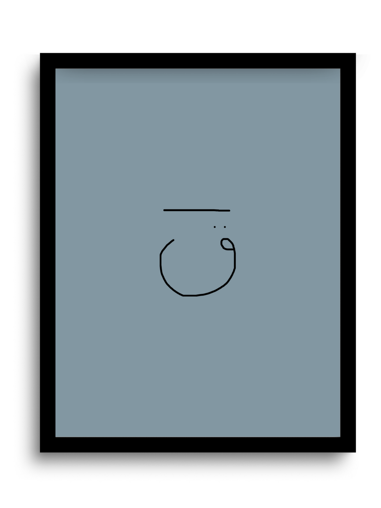 Divine Attributes | Qaf | Arabic Calligraphy | Blue