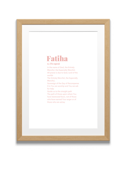 Fatiha | 1:1 Quran | English Translation | Pink