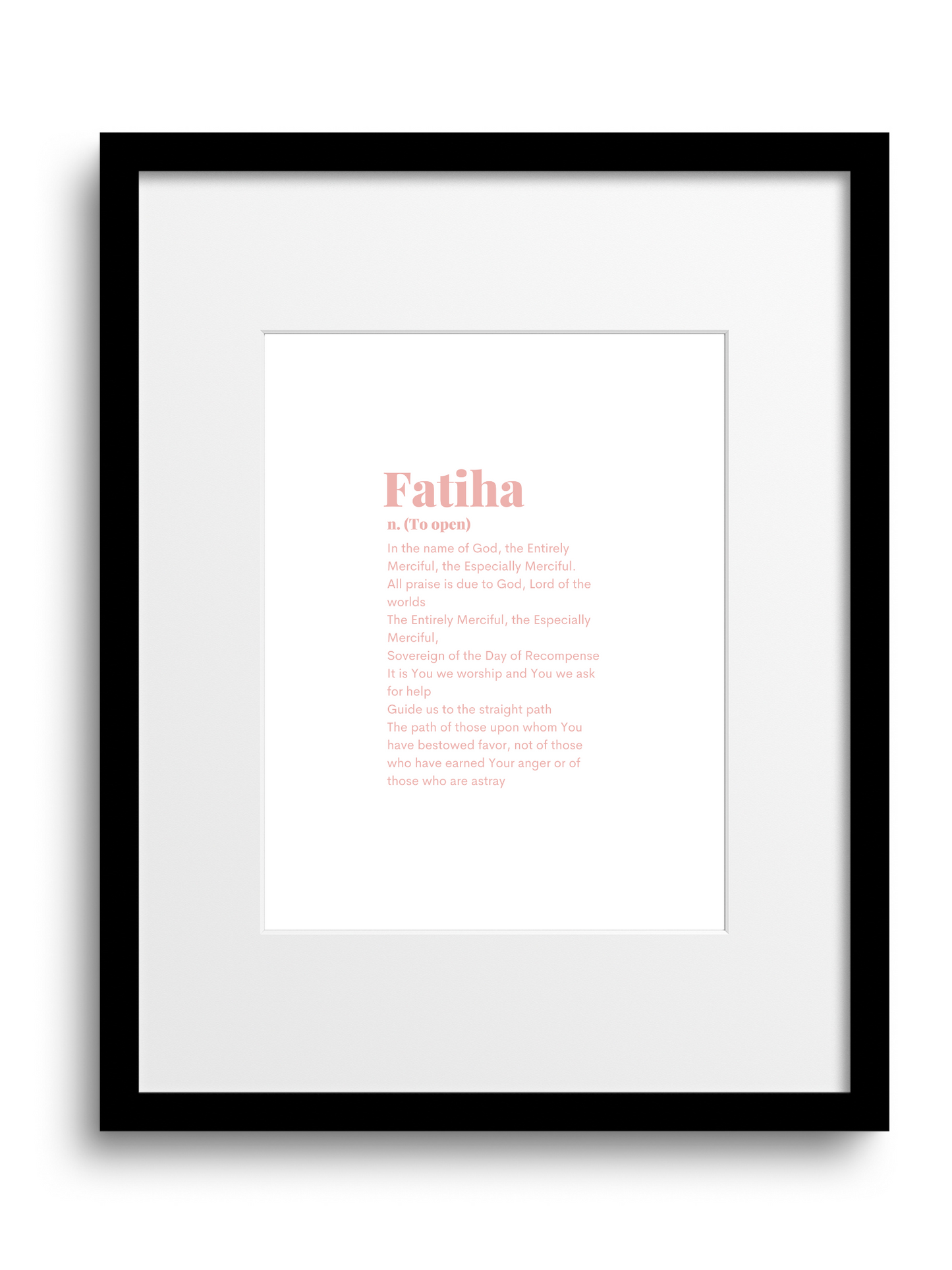 Fatiha | 1:1 Quran | English Translation | Pink