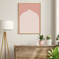 Islamic Arch | Wall art | Pink